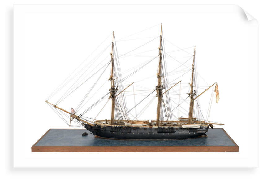 Model of 28-gun frigate HMS 'Samarang' (1822) by unknown