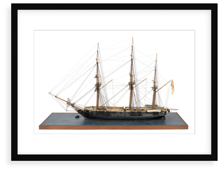 Model of 28-gun frigate HMS 'Samarang' (1822) by unknown