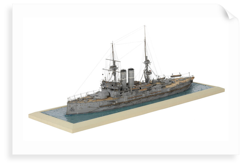 HMS 'Hindustan' (1903) by Alma Claude Burlton Cull
