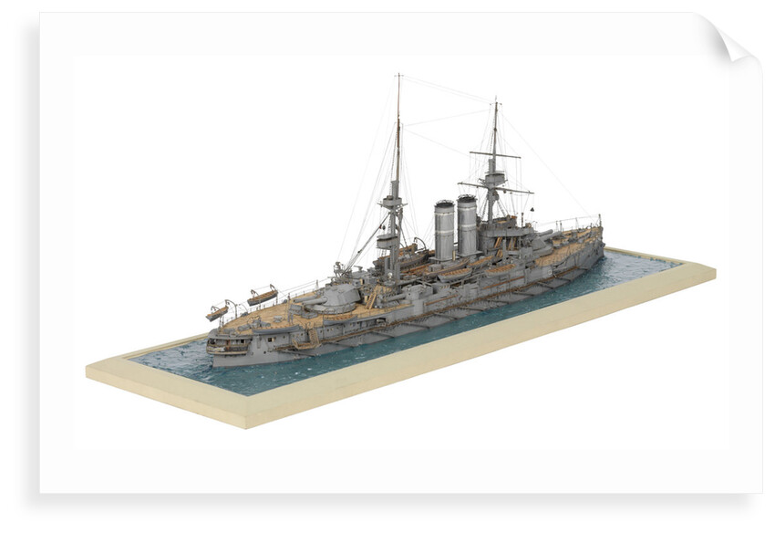 HMS 'Hindustan' (1903) by Alma Claude Burlton Cull