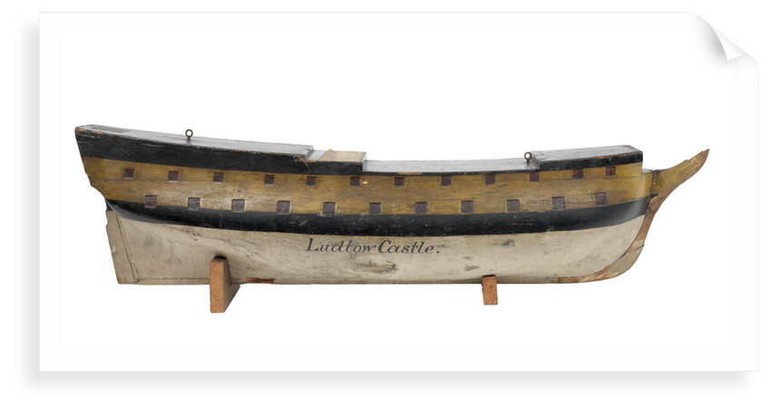 A model of 'Ludlow Castle' (1723) warship, forth rate, 40-guns by unknown