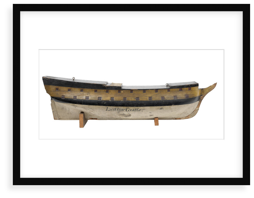 A model of 'Ludlow Castle' (1723) warship, forth rate, 40-guns by unknown
