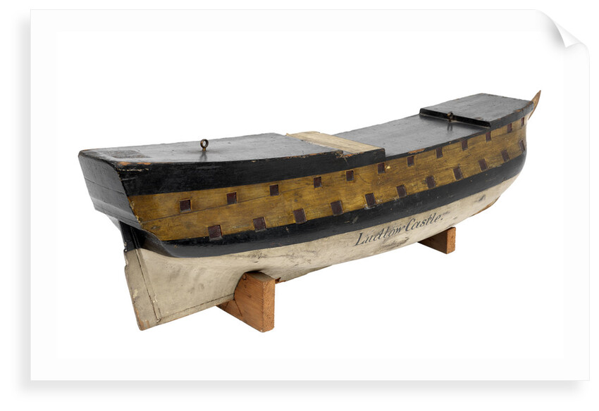 A model of 'Ludlow Castle' (1723) warship, forth rate, 40-guns by unknown
