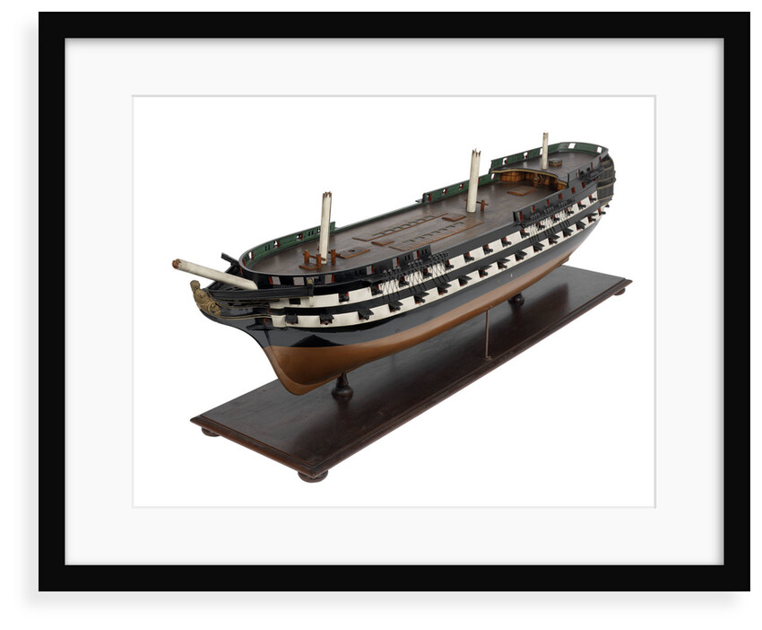 Second rate warship, 80 guns by unknown