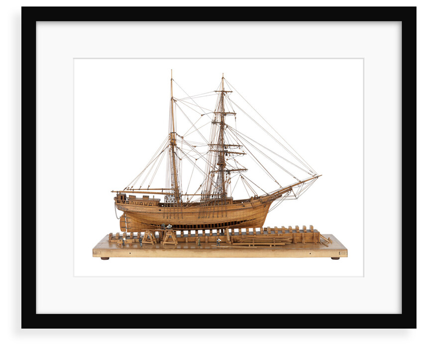 Full hull model of 'Leon' (1880) starboard view, broadside by Harold A. Underhill
