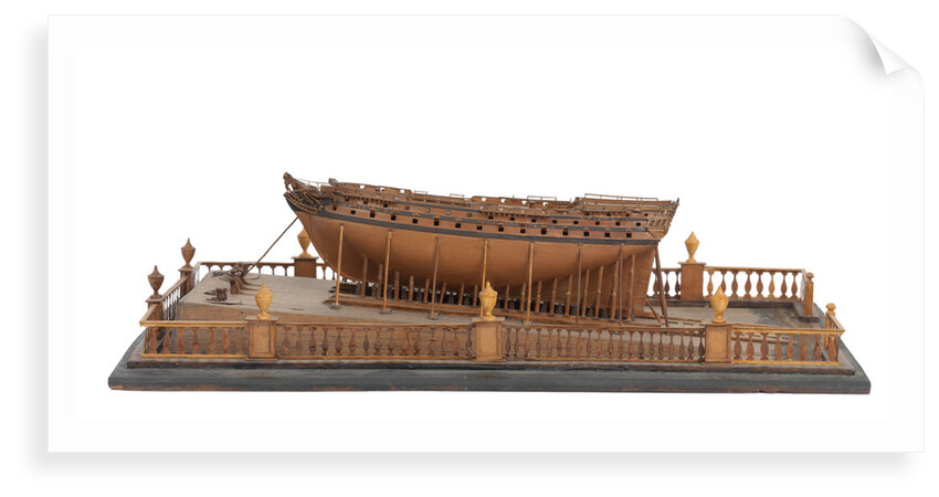 A French, third rate, 74 guns warship (1800) by unknown