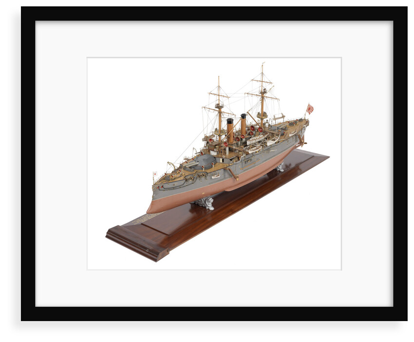 Shipbuilder's model of Japanese battleship HIJMS 'Fuji' (1896) by E. Roberts