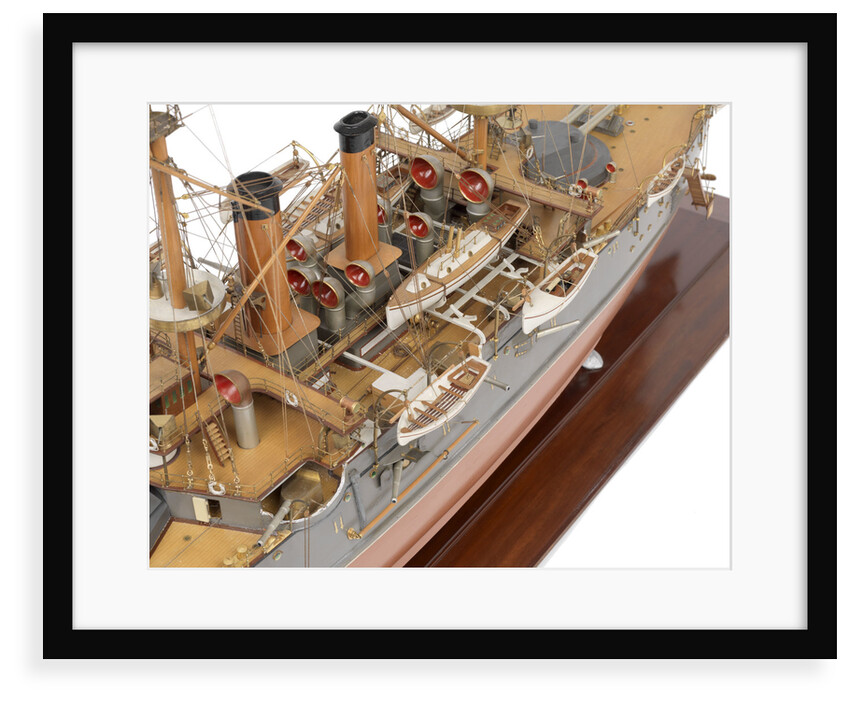 Shipbuilder's model of Japanese battleship HIJMS 'Fuji' (1896) by E. Roberts