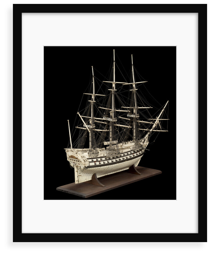 French Prisoner of War model of a Two-Decker by unknown