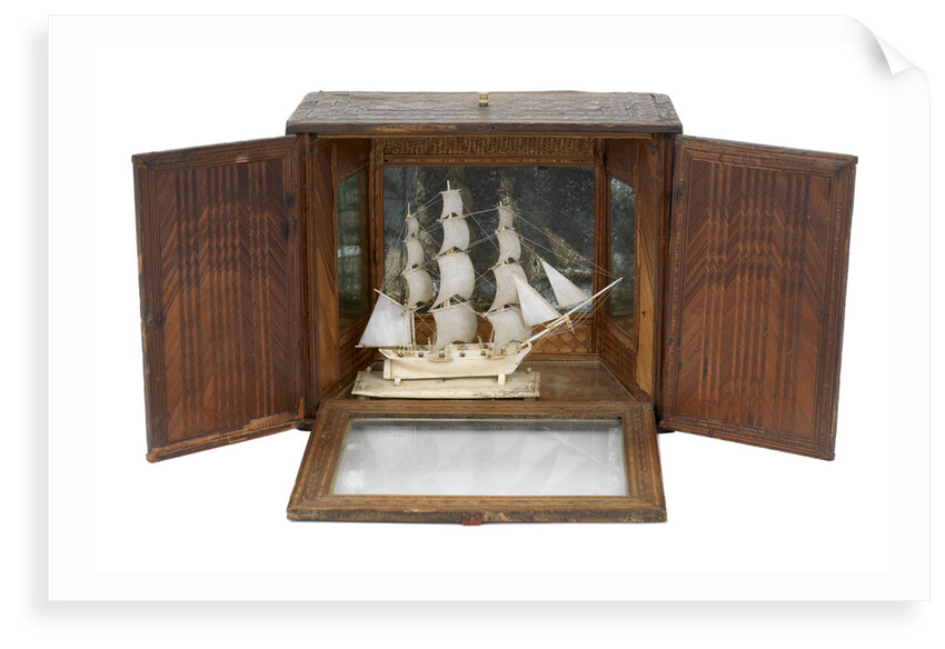 French prisoner of war model of 12-gun sloop (1800) by unknown