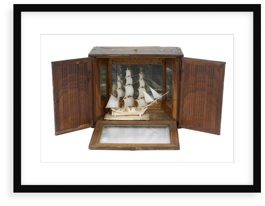 French prisoner of war model of 12-gun sloop (1800) by unknown
