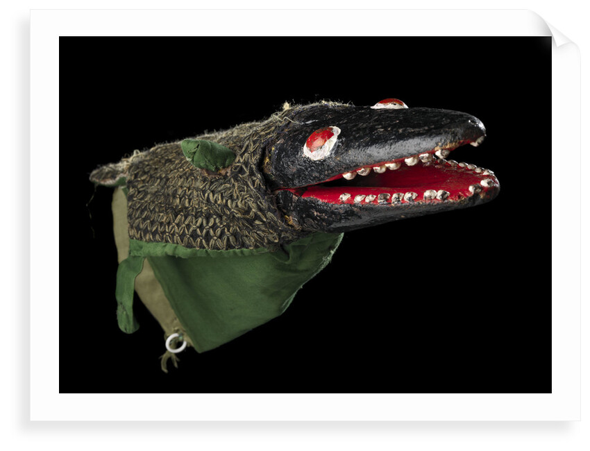 Puppet 'Crocodile', part of Punch and Judy set by unknown