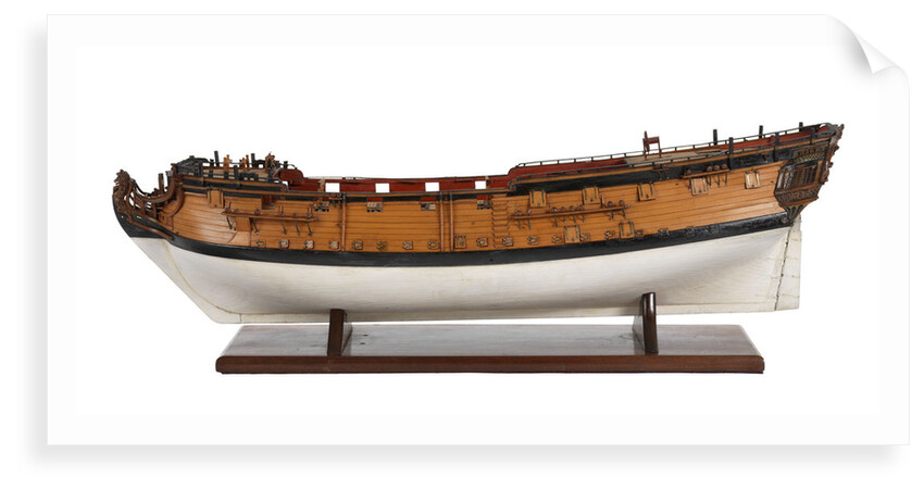 A model of a warship (1741), sixth rate, sloop, 24 guns by unknown