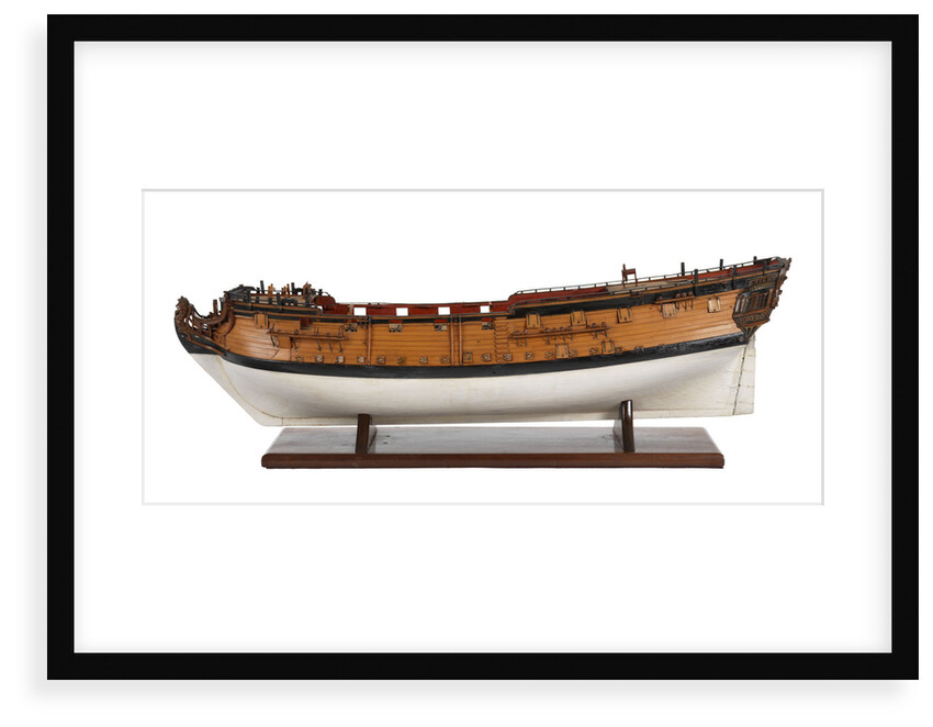 A model of a warship (1741), sixth rate, sloop, 24 guns by unknown