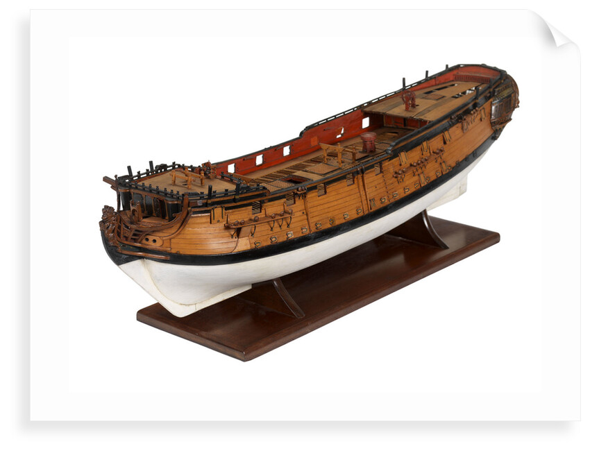 A model of a warship (1741), sixth rate, sloop, 24 guns by unknown