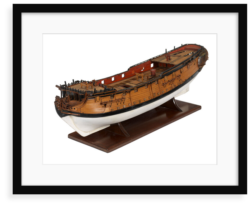 A model of a warship (1741), sixth rate, sloop, 24 guns by unknown
