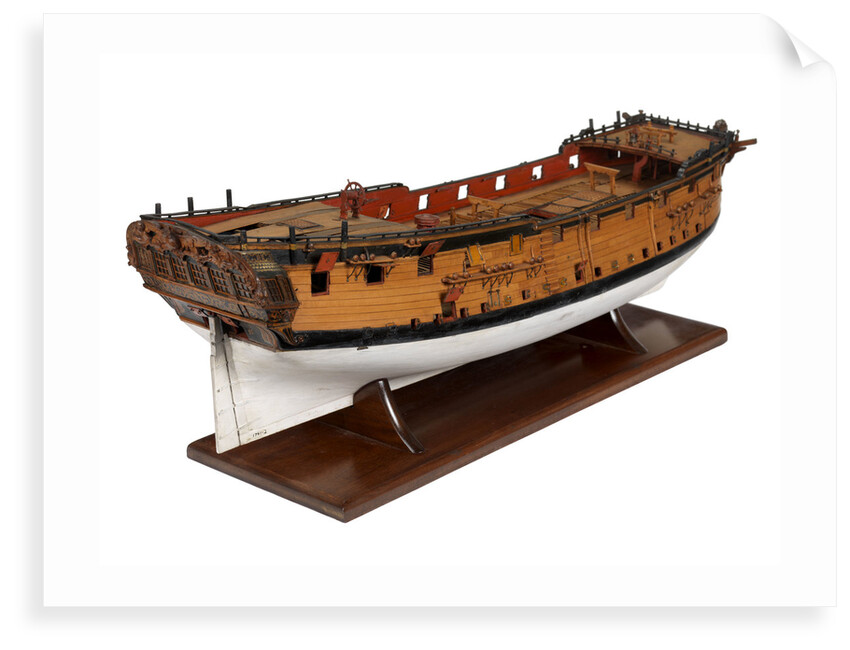 A model of a warship (1741), sixth rate, sloop, 24 guns by unknown