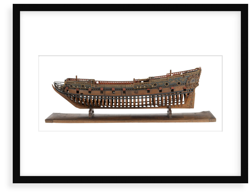 Model of a warship, frigate, 36-40 guns by unknown
