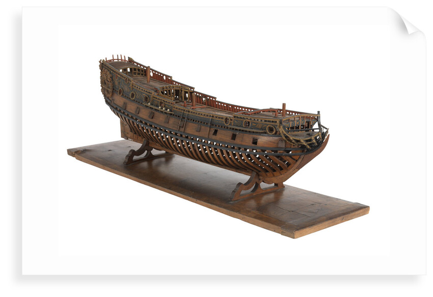 Model of a warship, frigate, 36-40 guns by unknown
