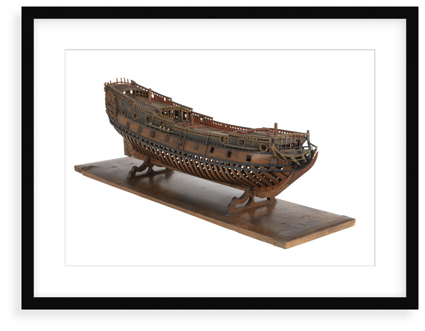 Model of a warship, frigate, 36-40 guns by unknown