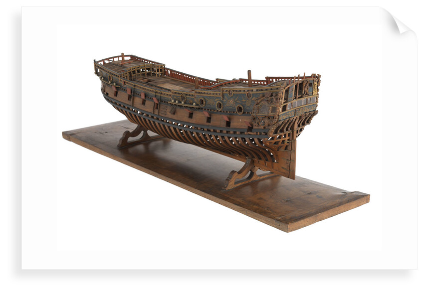 Model of a warship, frigate, 36-40 guns by unknown