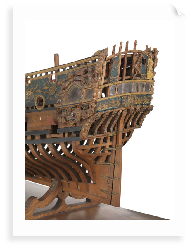 Model of a warship, frigate, 36-40 guns by unknown