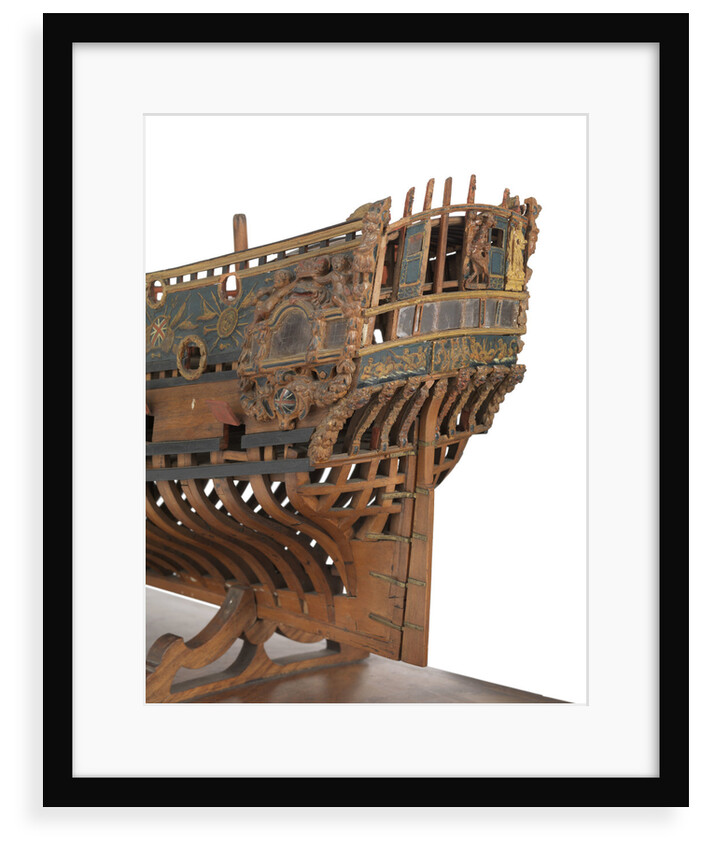 Model of a warship, frigate, 36-40 guns by unknown