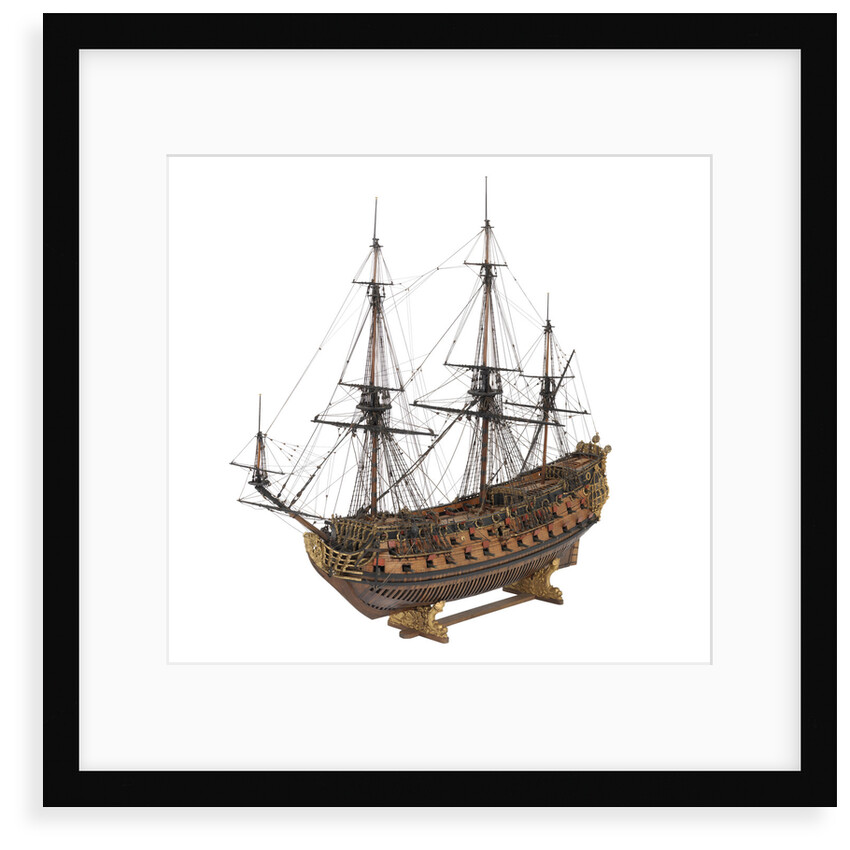 Navy board model of warship 'St Michael (1669)', 98 guns, 1st rate by unknown
