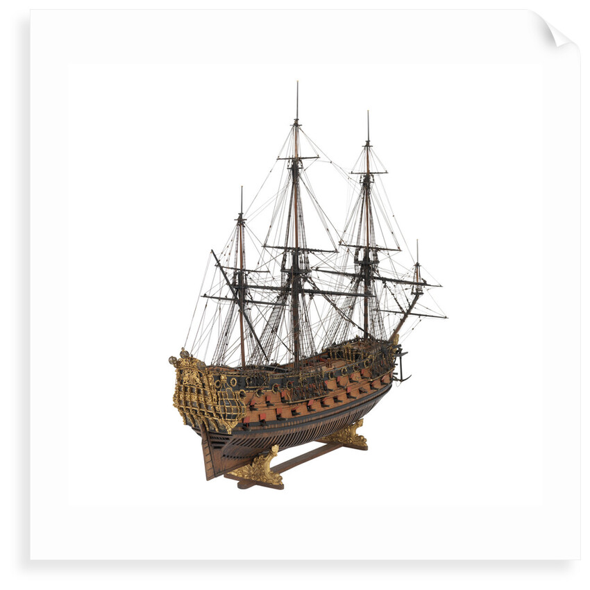 Navy board model of warship 'St Michael (1669)', 98 guns, 1st rate by unknown