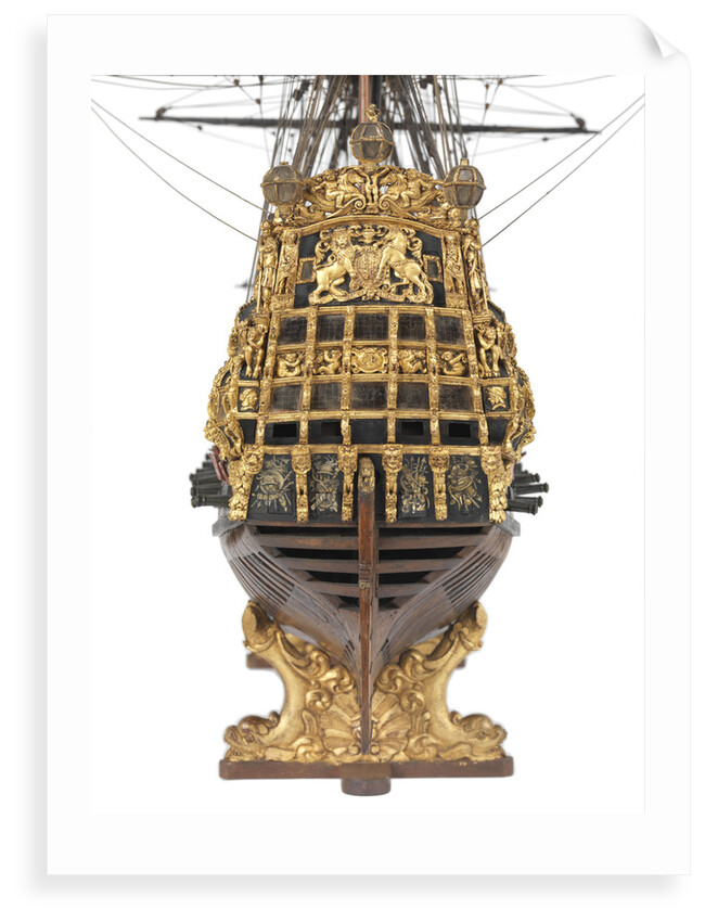 Navy board model of warship 'St Michael (1669)', 98 guns, 1st rate by unknown