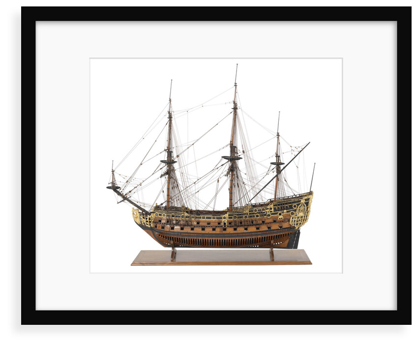Ship of 90-guns by unknown