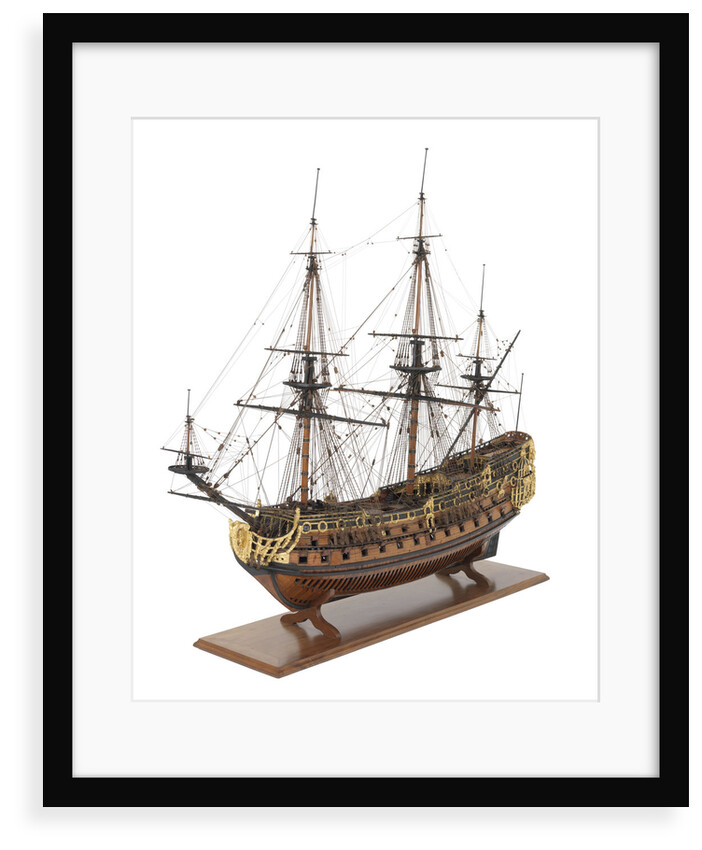 Ship of 90-guns by unknown