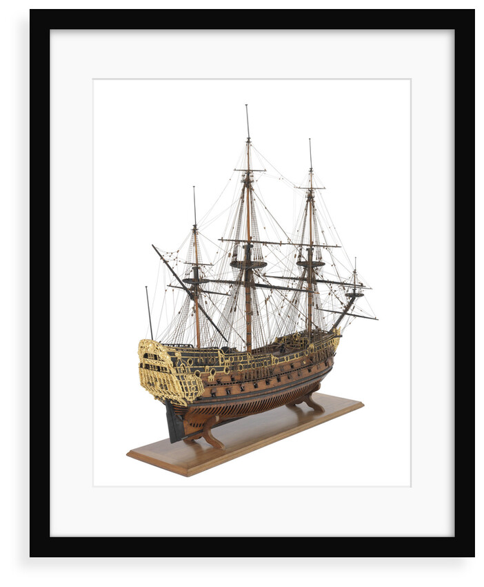 Ship of 90-guns by unknown