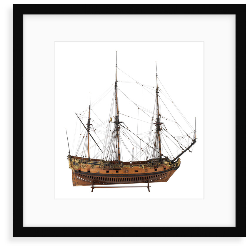 Model of a warship (1685), 40 guns by unknown