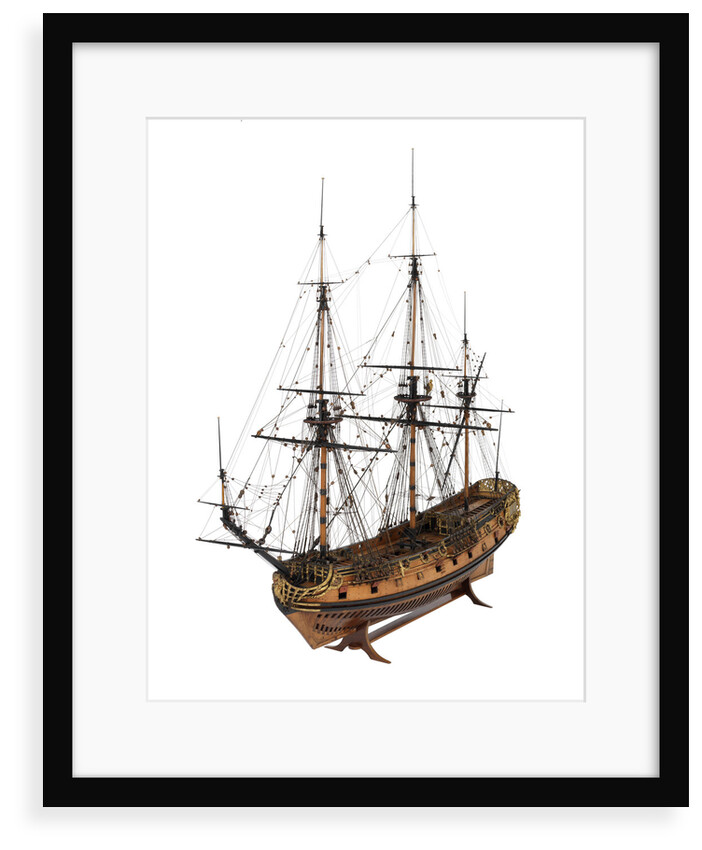 Model of a warship (1685), 40 guns by unknown