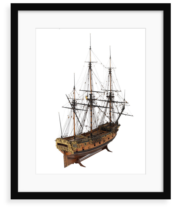 Model of a warship (1685), 40 guns by unknown