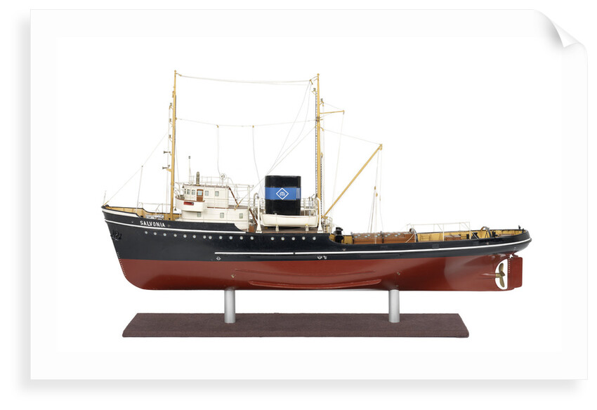 Full hull model of salvage tug 'Salvonia' (1951) by Unknown