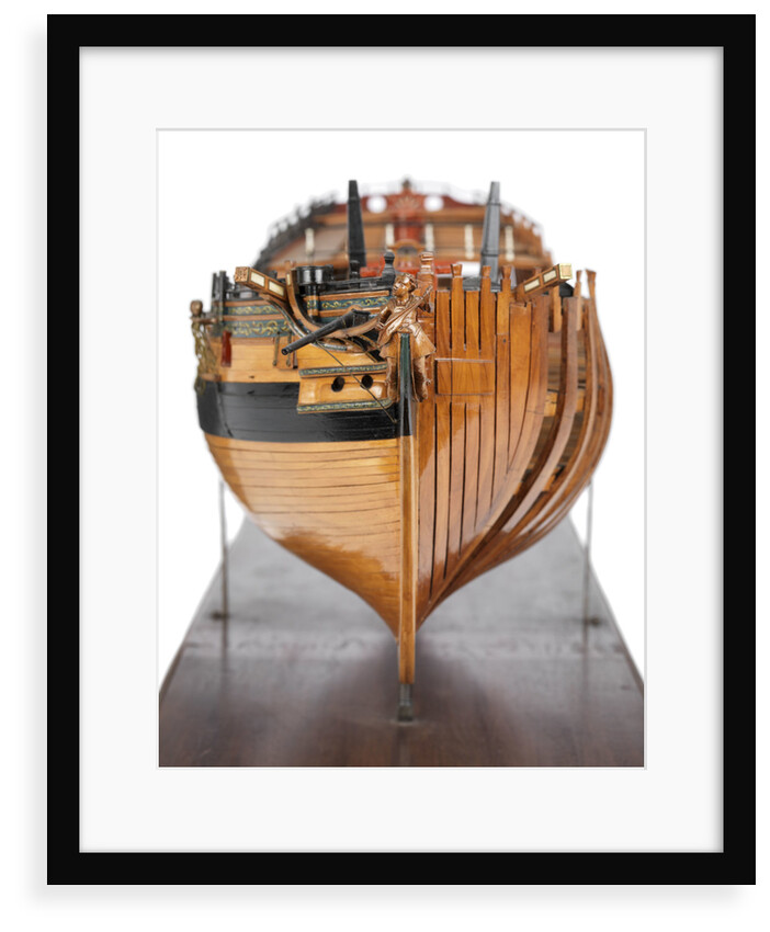 Contemporary full hull model of the 'Winchelsea' (circa 1764) a frigate of 32 guns by Thomas Burroughs