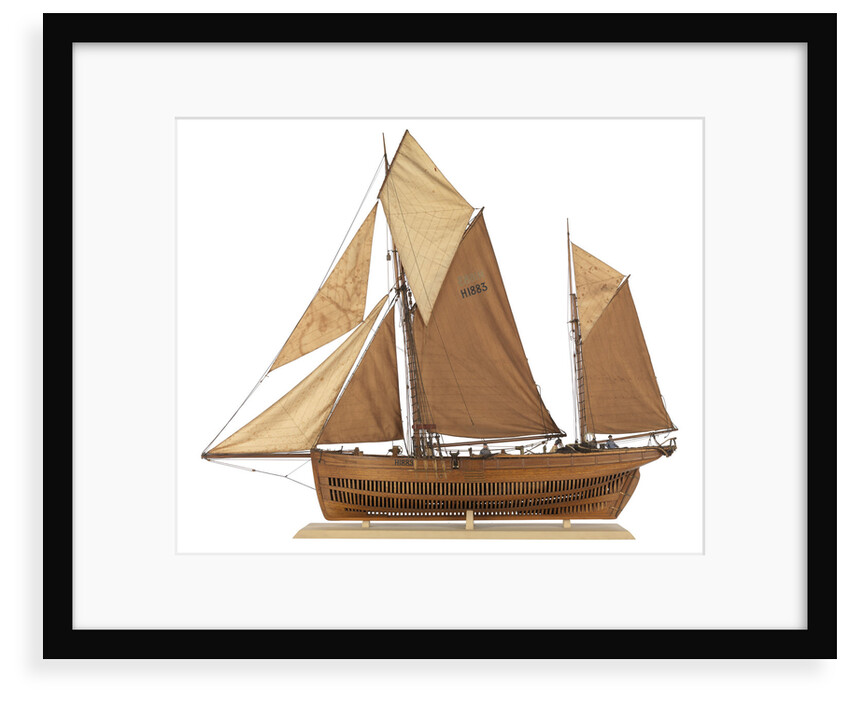 Model of the fishing smack 'Authentic' by J.W. Hodgson