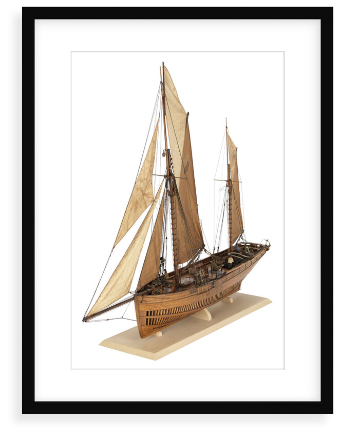 Model of the fishing smack 'Authentic' by J.W. Hodgson