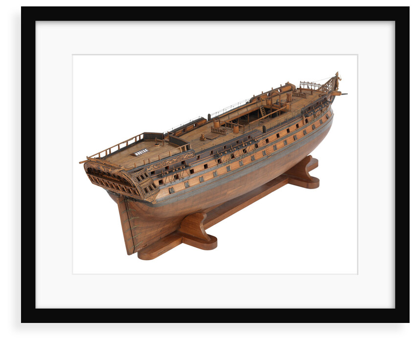 Contemporary full hull model of the 'L'Éole' (1789), a French 74-gun two-decker ship of the line by Unknown