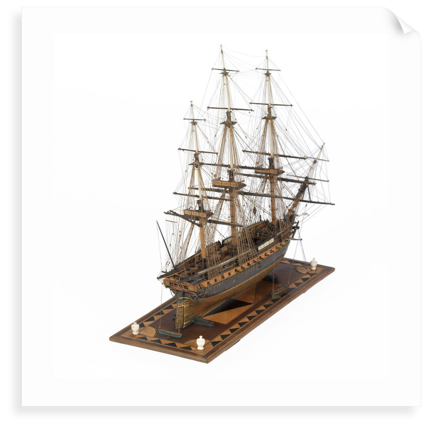 French 44-46 Gun Frigate by unknown