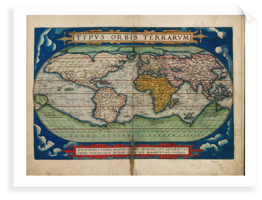 Typus Orbis Terrarum (Image of the globe of the world) by Unknown