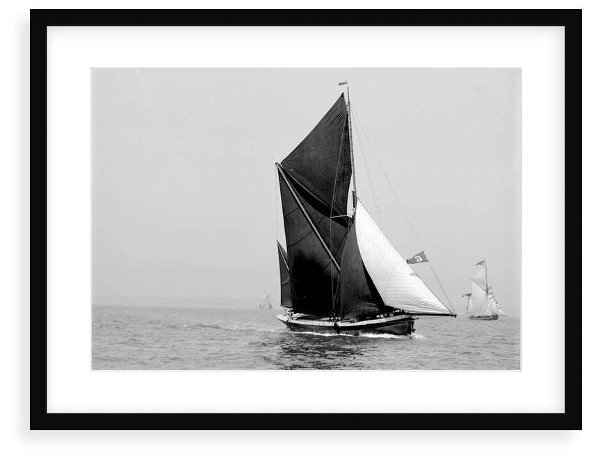 'Lord Nelson' (Br, 1898) sailing barge under sail by unknown