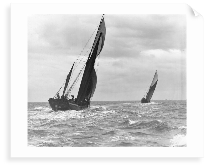 Sailing barge 'Genesta' (Br, 1903) under sail by Anonymous