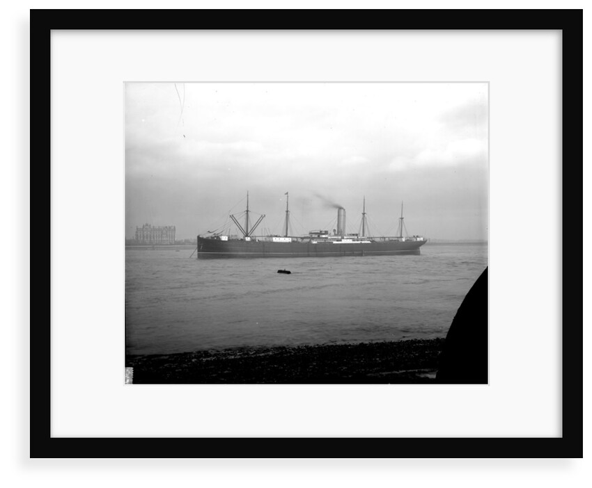 'Ayrshire' (Br, 1903) anchored on the River Thames at Tilbury by unknown