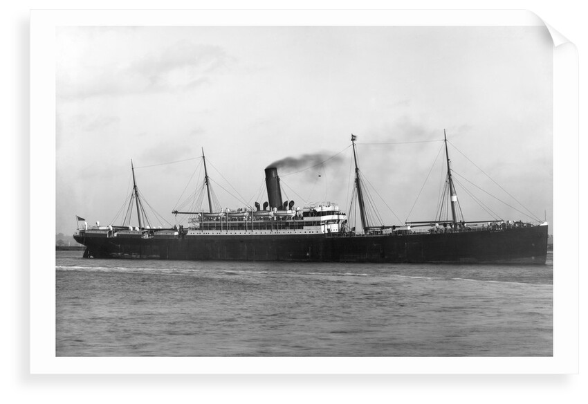 Cargo liner 'Marquette' (Br, 1898), Atlantic Transport Line, under way by unknown