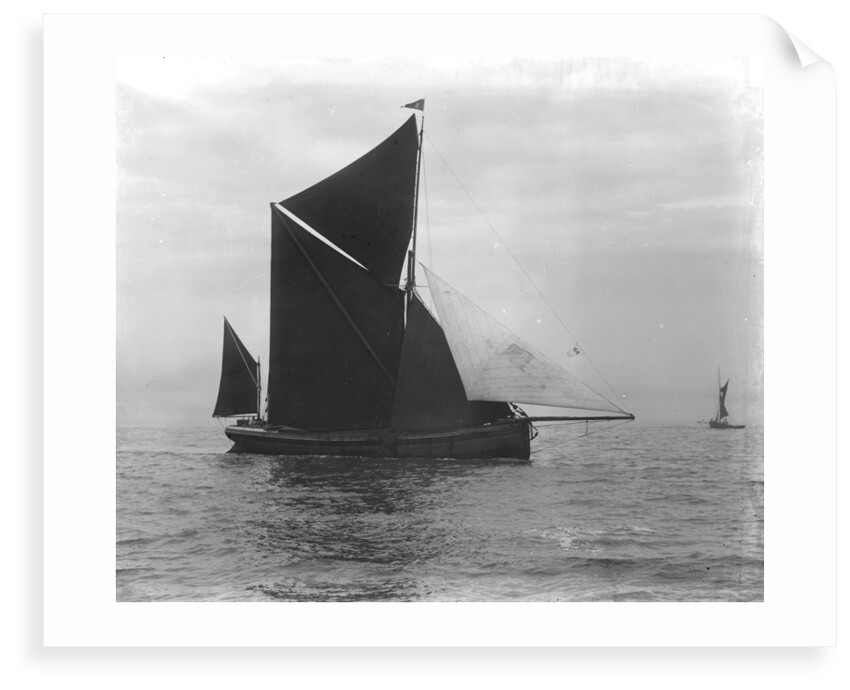Sailing barge 'Verona' (Br, 1905) under sail by unknown