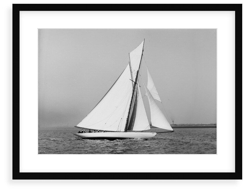 A yacht under sail by Anonymous