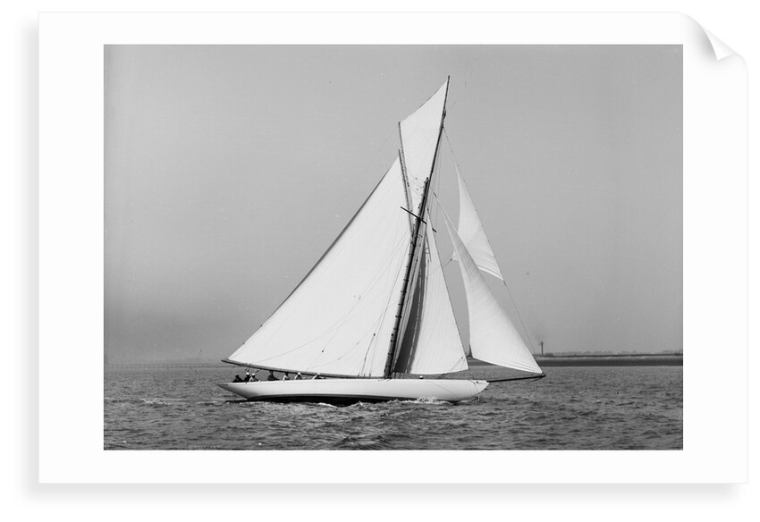 A yacht under sail by Anonymous